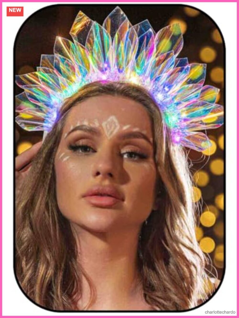 LED Light Up Headband Glow Party Crown Hair Accessory for Women